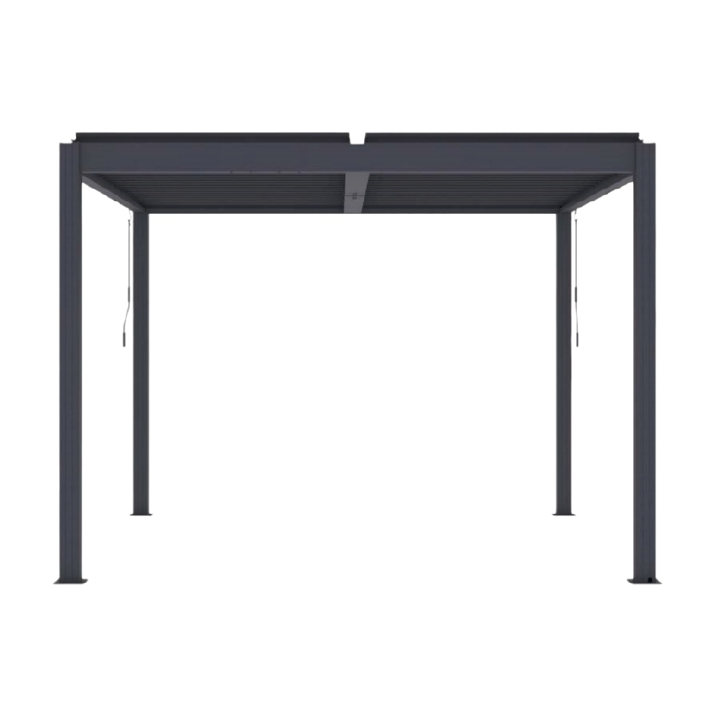 Pergola en aluminium pour jardin ou terrasse - 200 x 200 x 240-carveera.com
