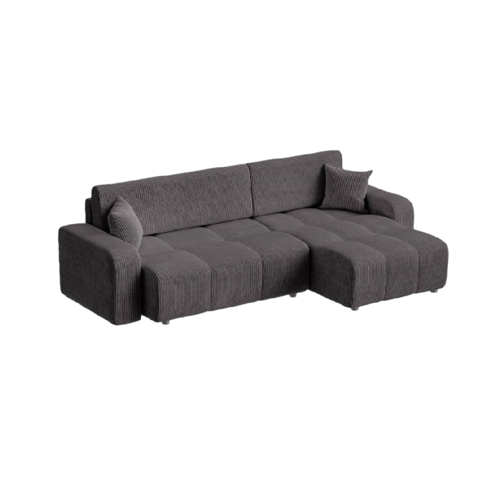 Canapé d'angle modulable pour salon en tissu - 约 250 x 90 x 80-carveera.com