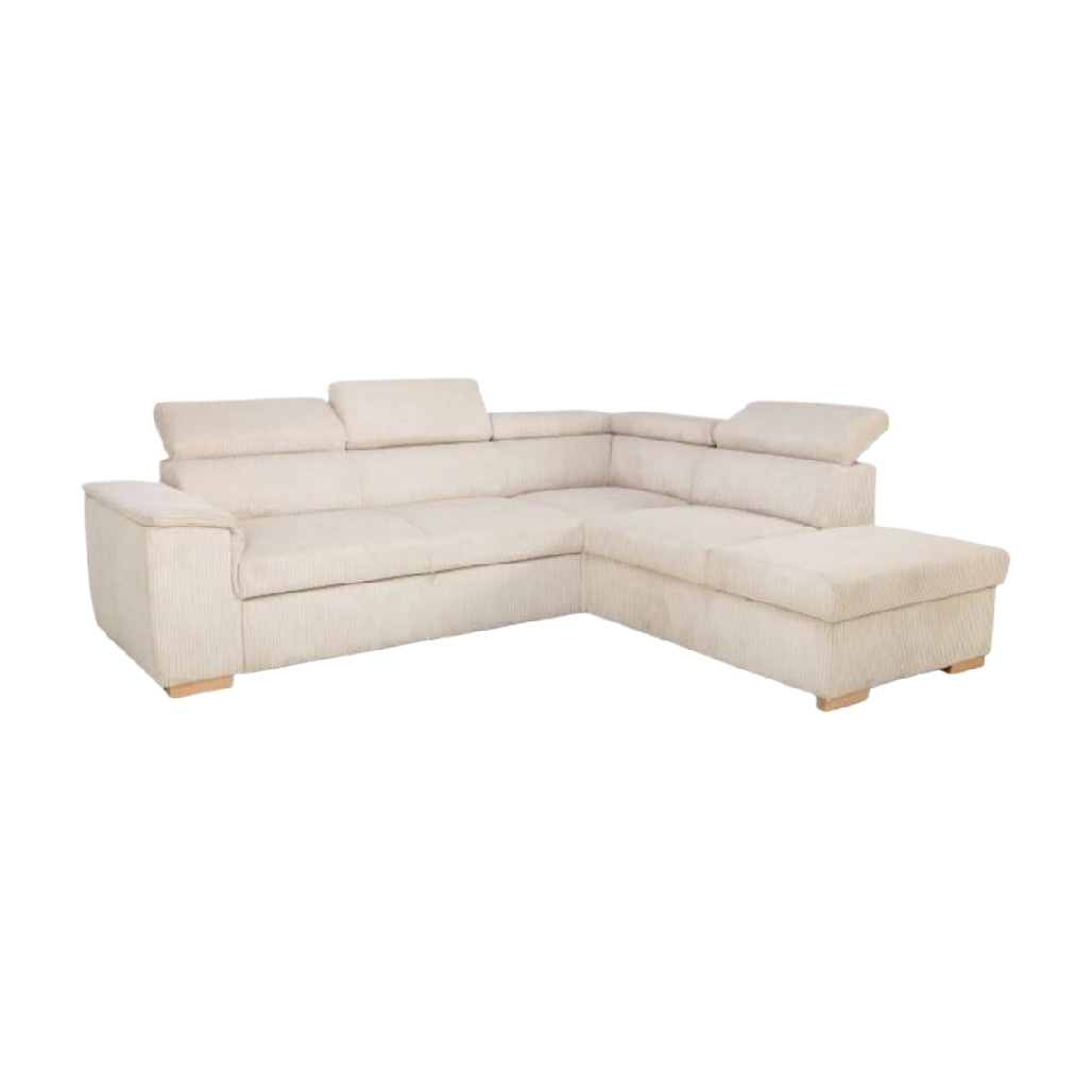 Canapé d'angle en tissu pour salon - 250 x 200 x 85-carveera.com