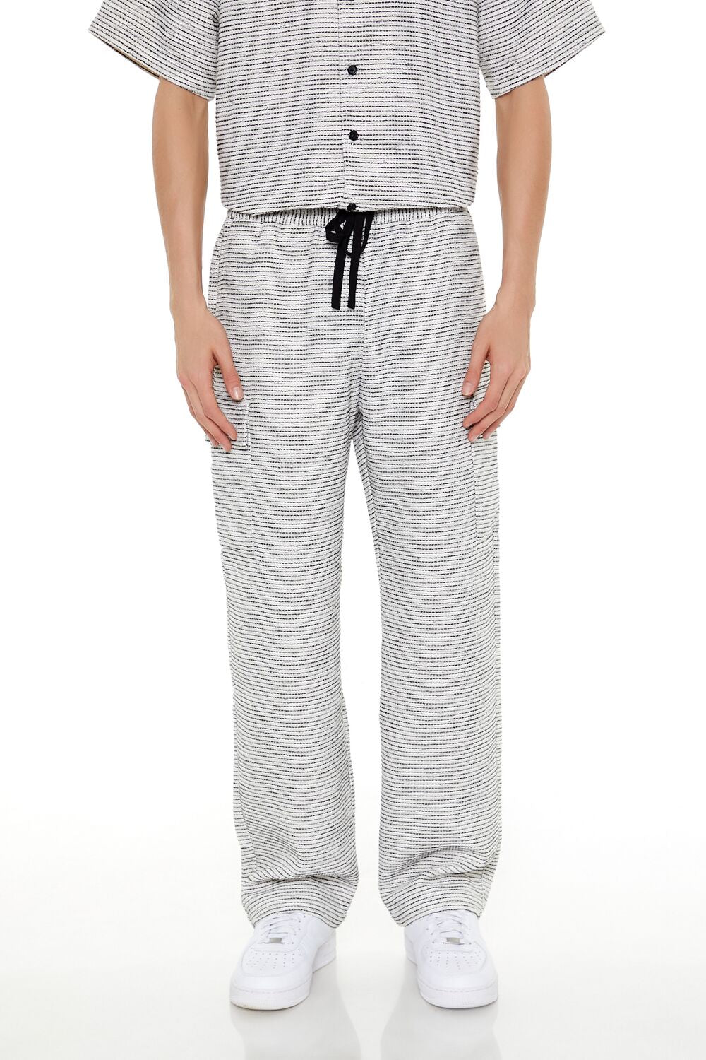 Striped Slim-Fit Cargo Pants-Feelings Star