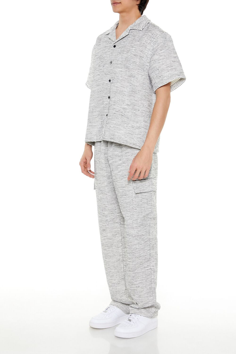 Striped Slim-Fit Cargo Pants-Feelings Star