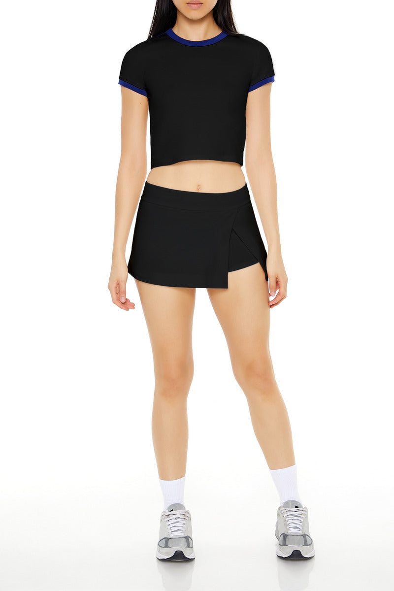 Tulip-Hem Flare Skort-Feelings Star
