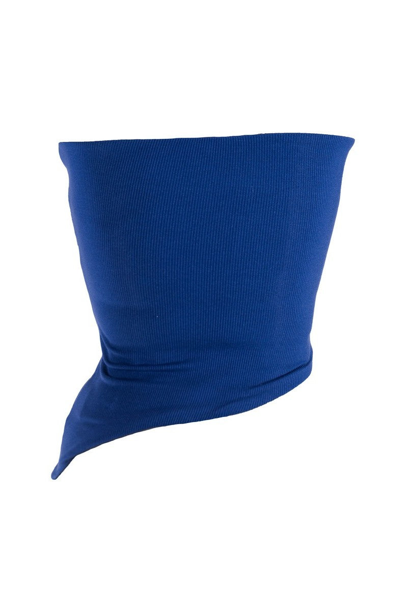 Asymmetrical-Hem Cropped Tube Top-Feelings Star