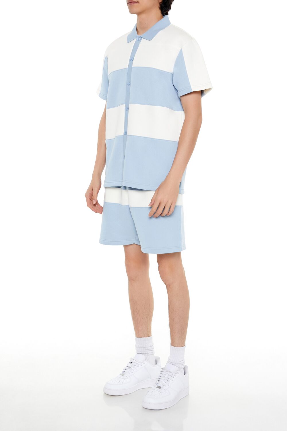 Striped Athletic Shorts-Feelings Star