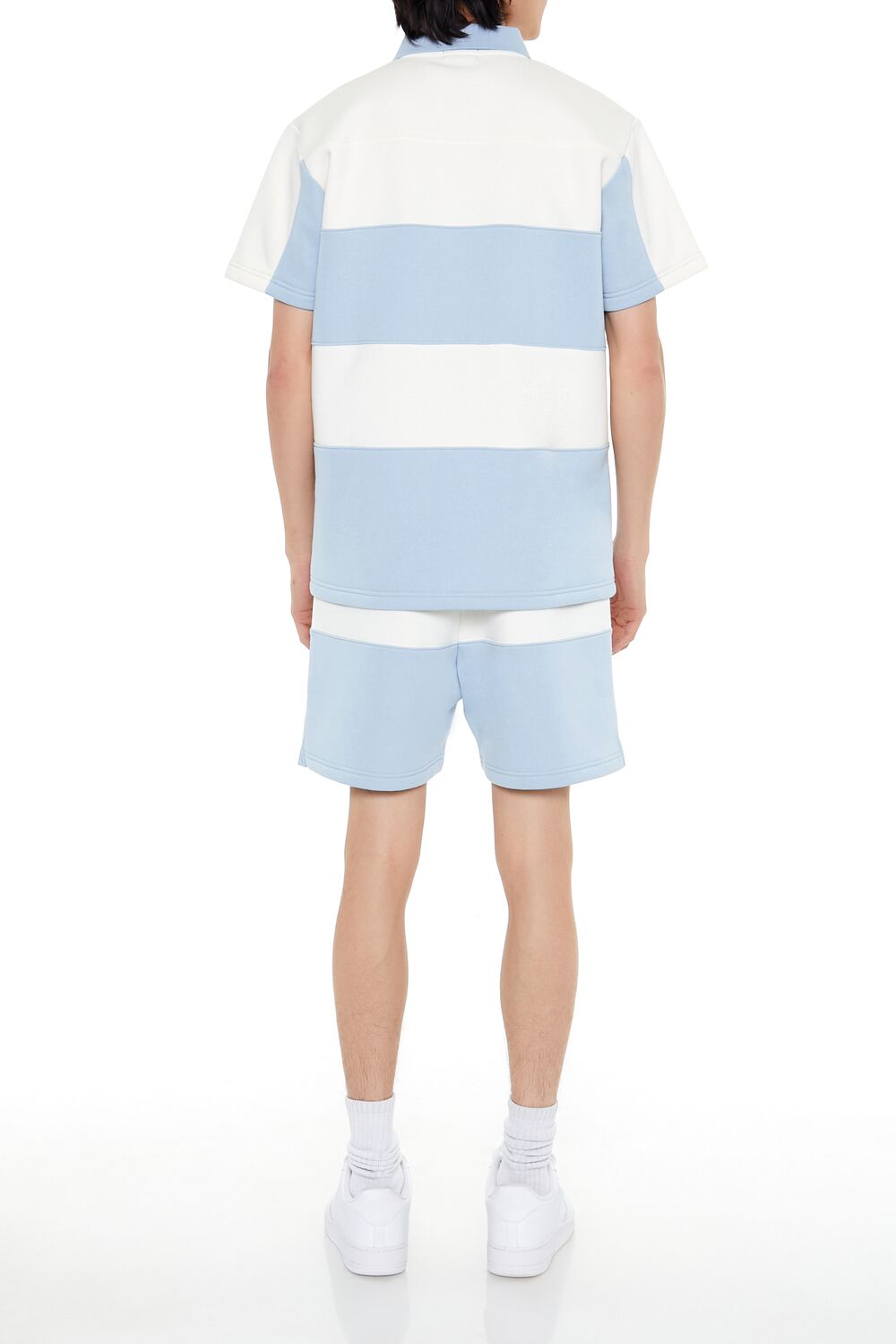 Striped Athletic Shorts-Feelings Star