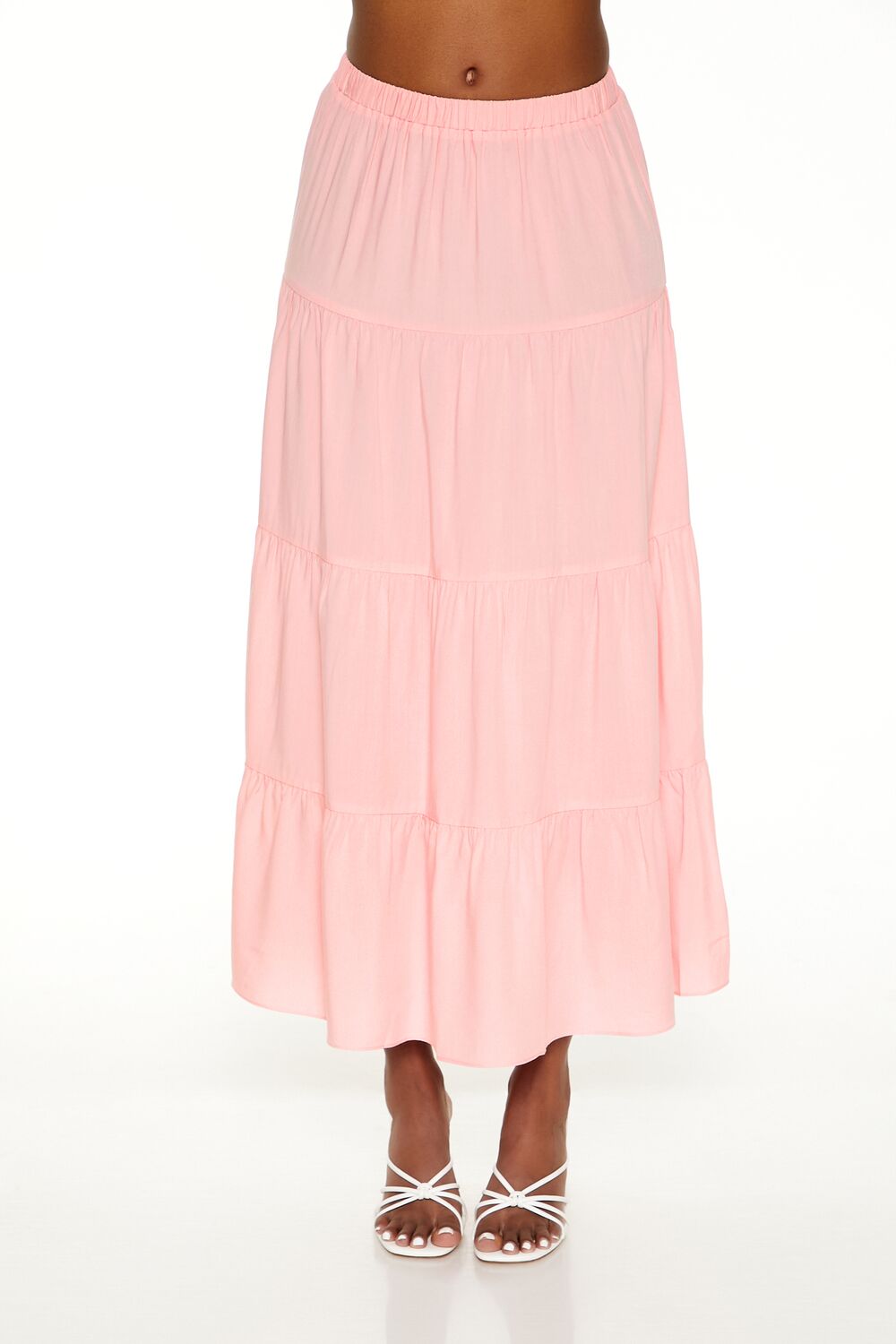 Tiered A-Line Maxi Skirt-Feelings Star