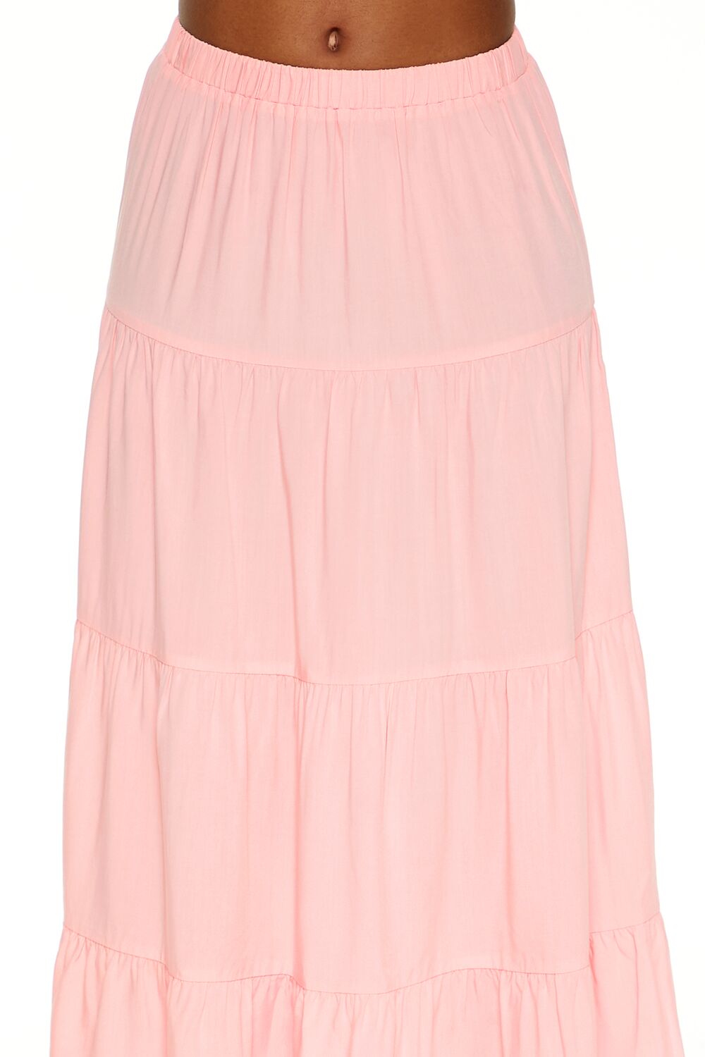 Tiered A-Line Maxi Skirt-Feelings Star