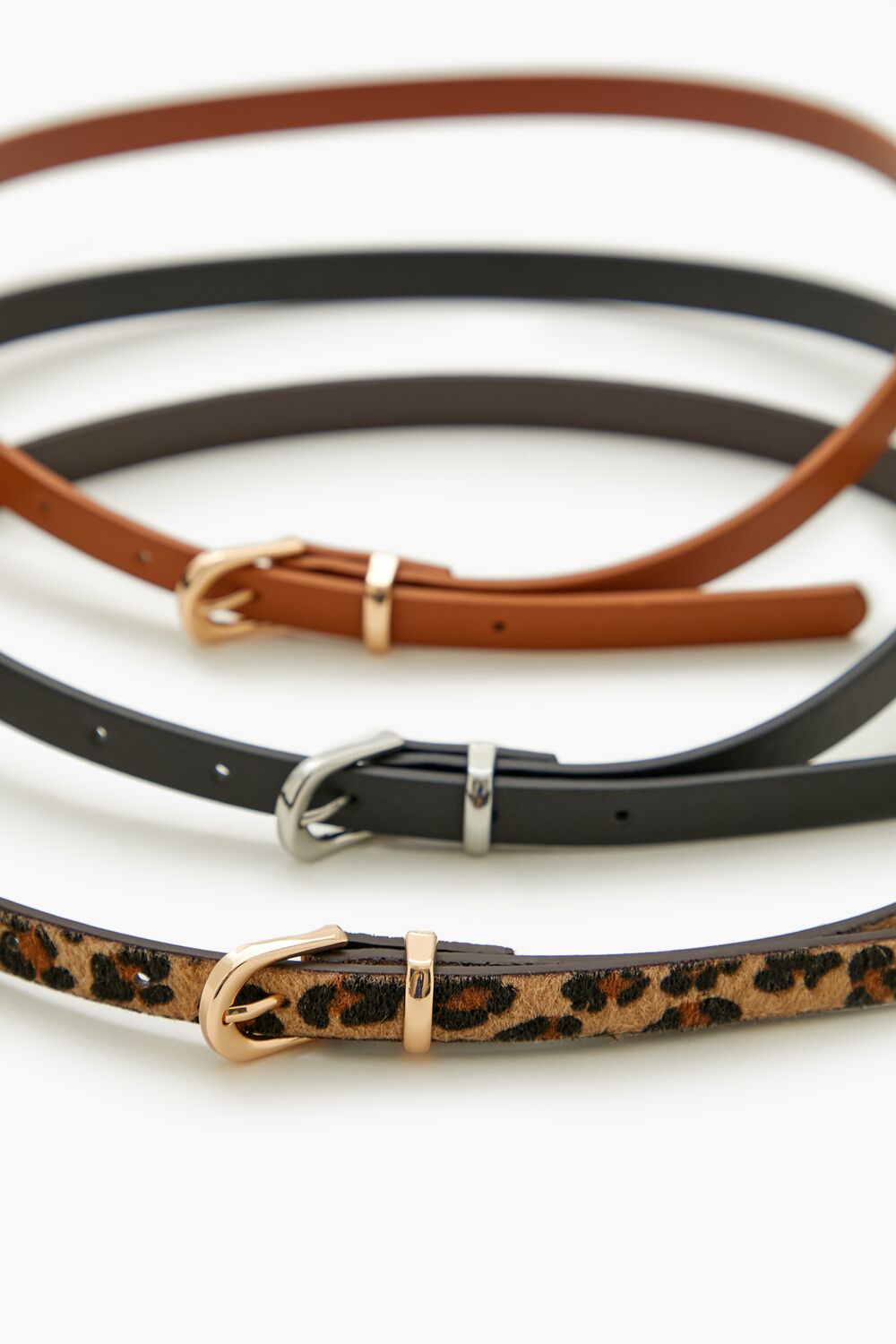 Thin Faux Leather Belt Set-Feelings Star