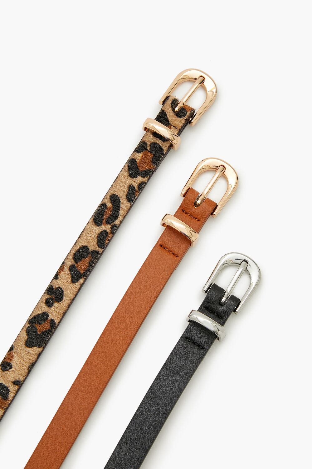 Thin Faux Leather Belt Set-Feelings Star