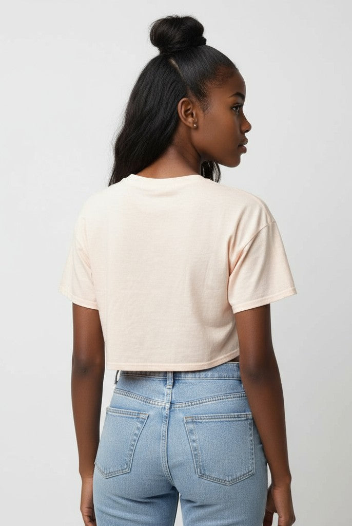 Catalina Island Boxy Cropped Tee-Feelings Star
