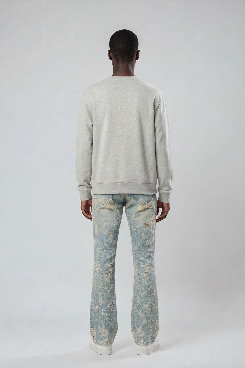 F21 Men Distressed Jeans-Feelings Star