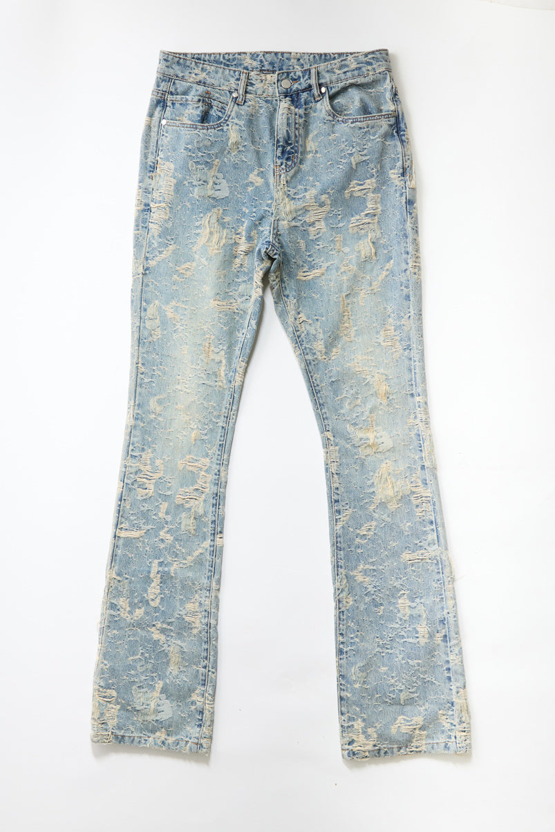 F21 Men Distressed Jeans-Feelings Star