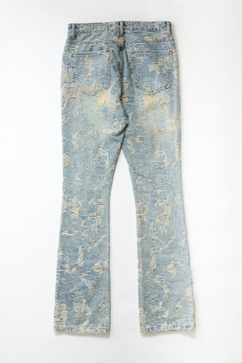 F21 Men Distressed Jeans-Feelings Star