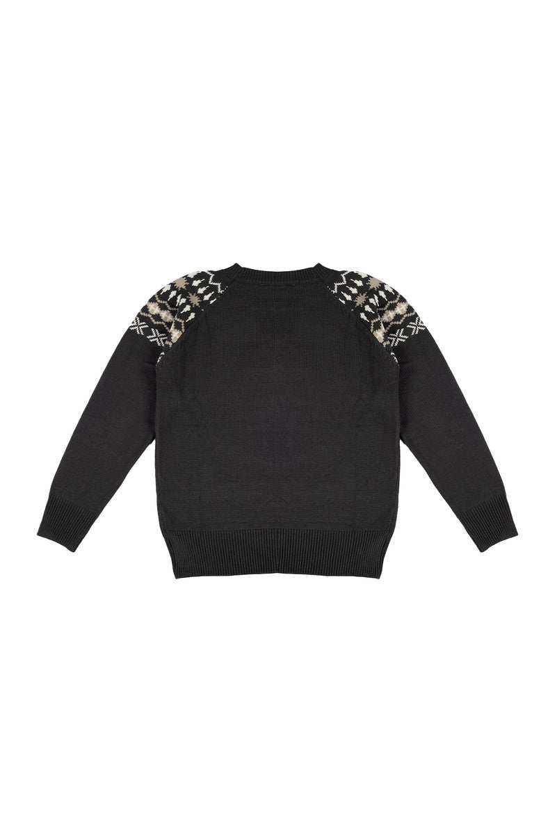 Fair Isle Yoke Sweater-Feelings Star