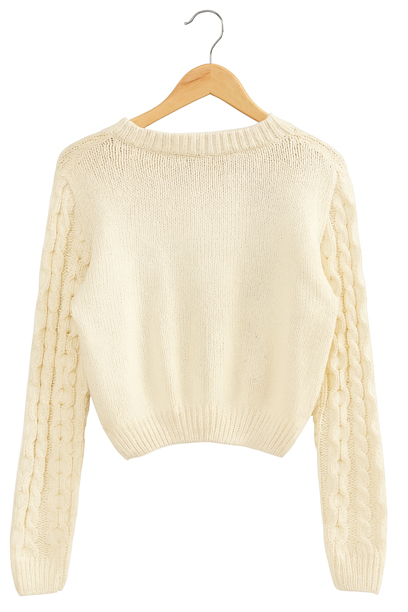 Cable Knit Sweater-Feelings Star
