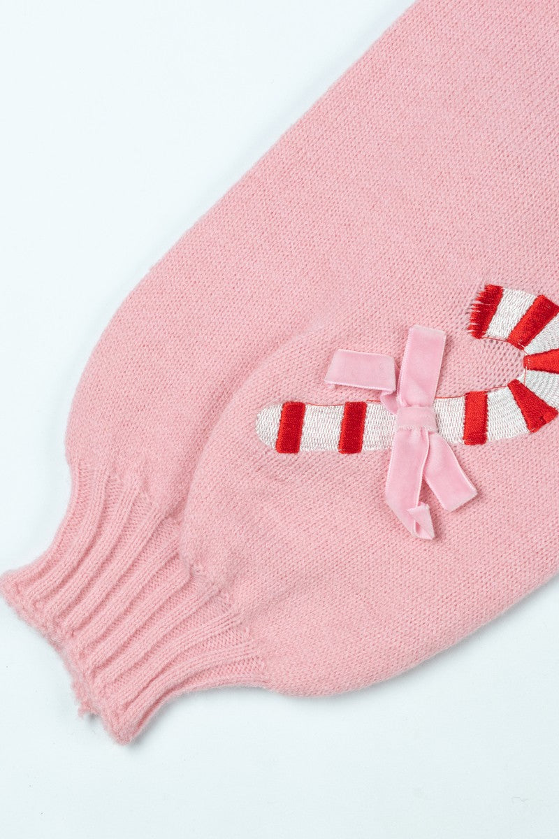 Candy Cane Cardigan Sweater-Feelings Star
