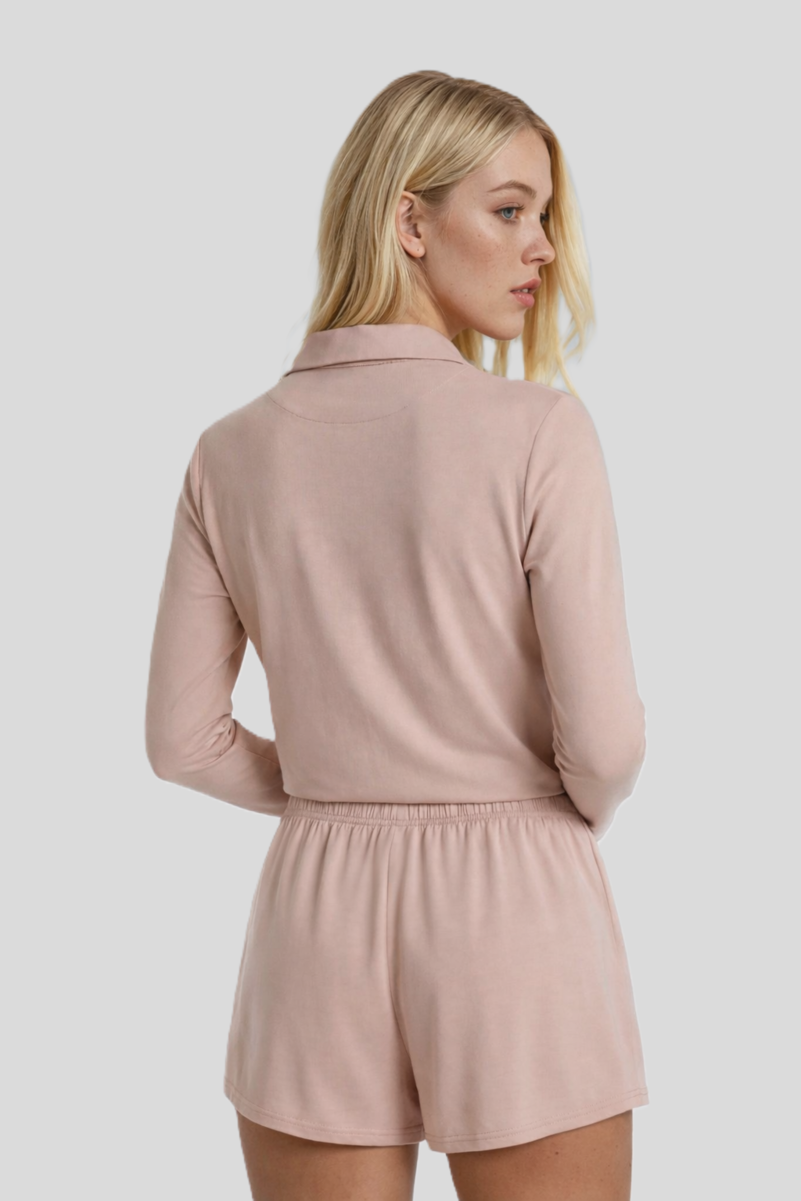 Two-Piece Pajama Short Set-Feelings Star