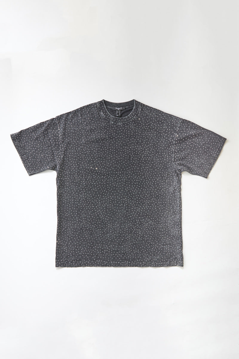 Studded Cotton Crew Tee-Feelings Star