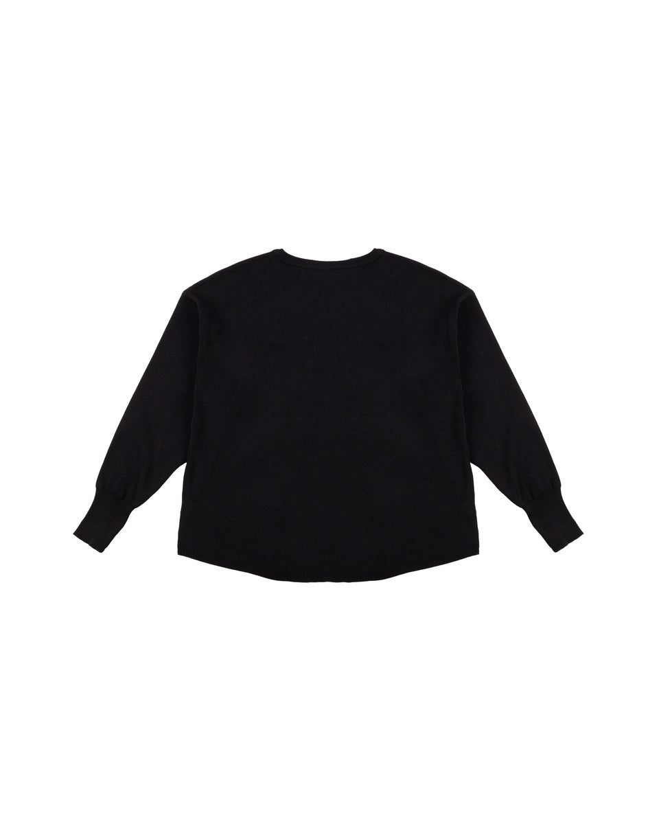 V-Neck Sweater & Wide-Leg Pant Set-Feelings Star