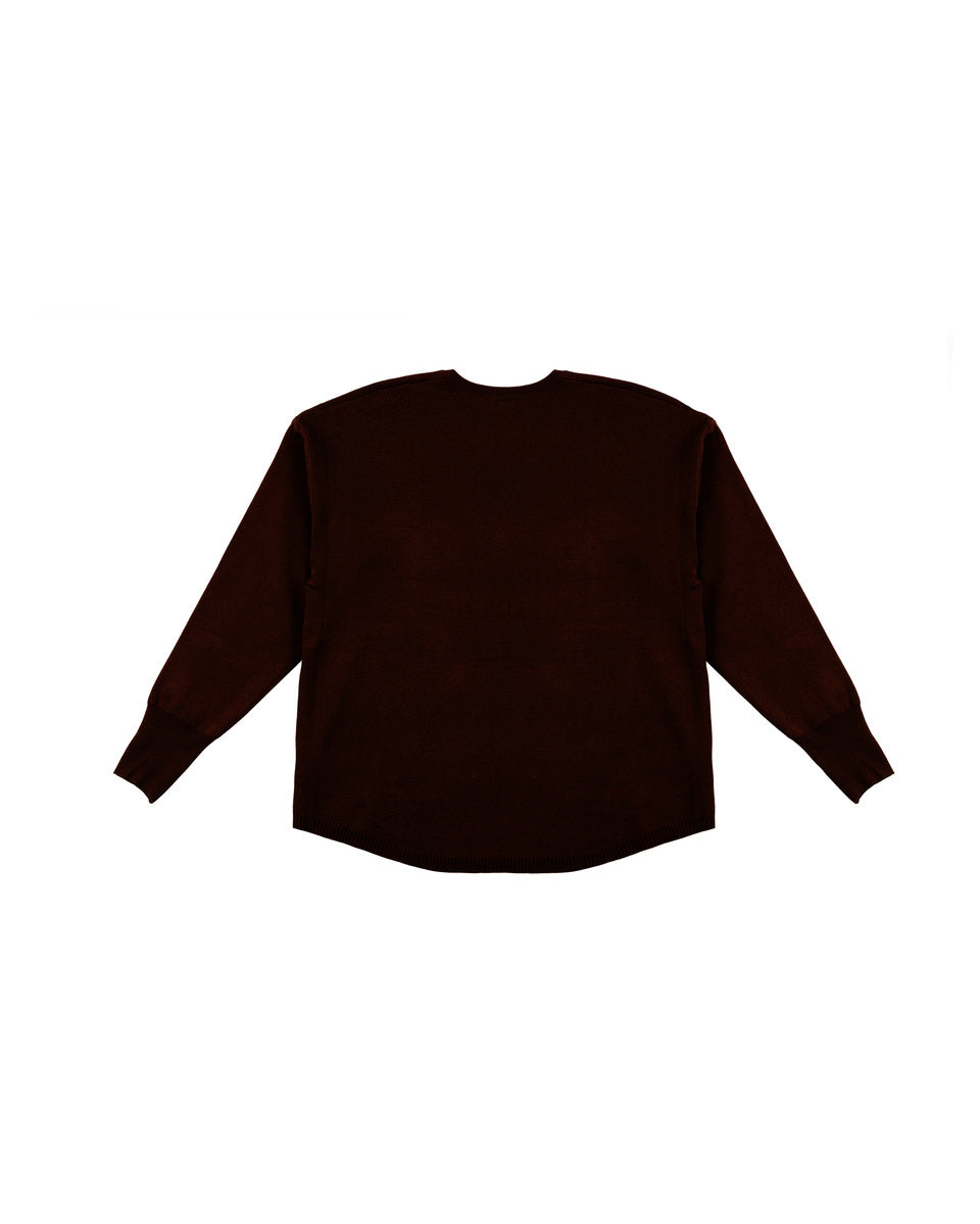 V-Neck Sweater & Wide-Leg Pant Set-Feelings Star