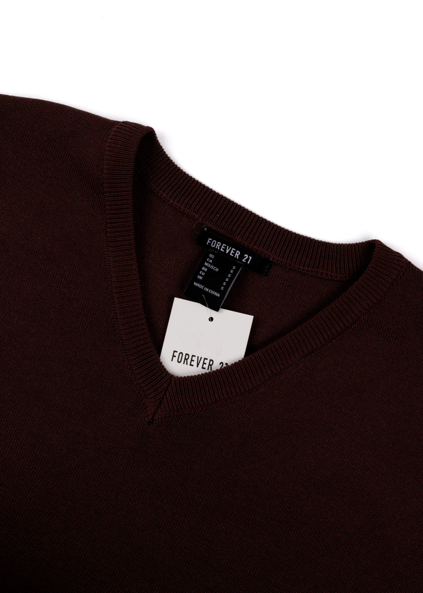 V-Neck Sweater & Wide-Leg Pant Set-Feelings Star