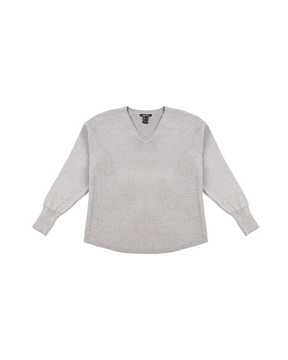 V-Neck Sweater & Wide-Leg Pant Set-Feelings Star