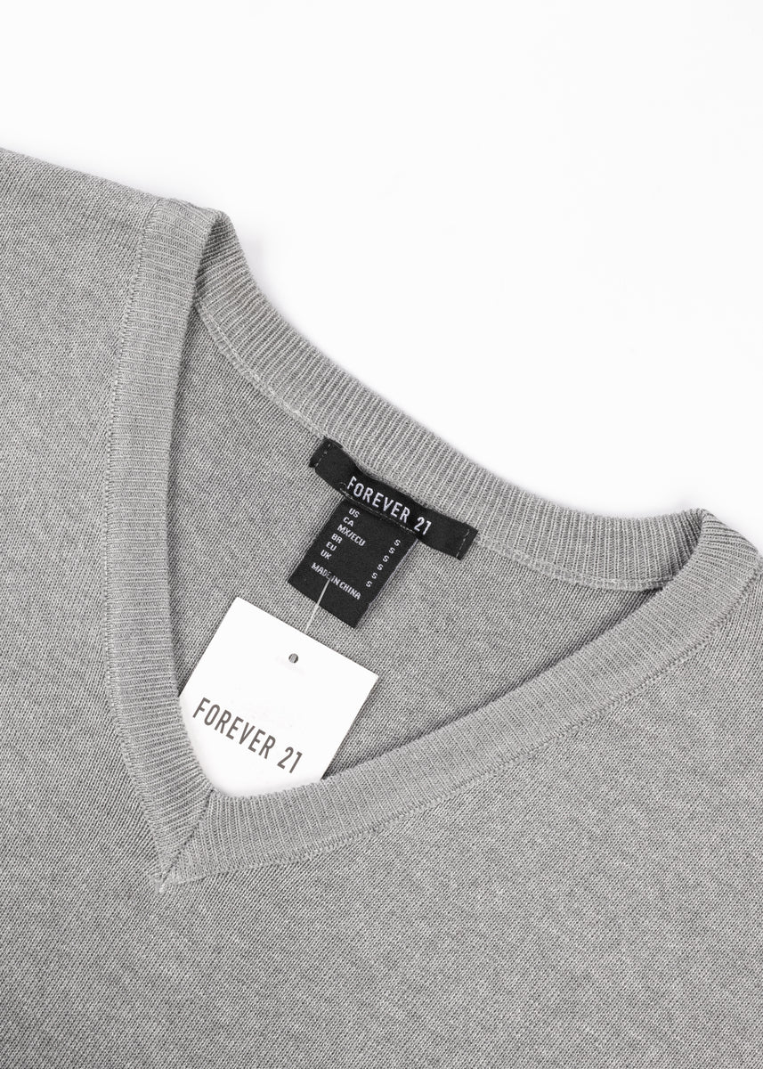 V-Neck Sweater & Wide-Leg Pant Set-Feelings Star