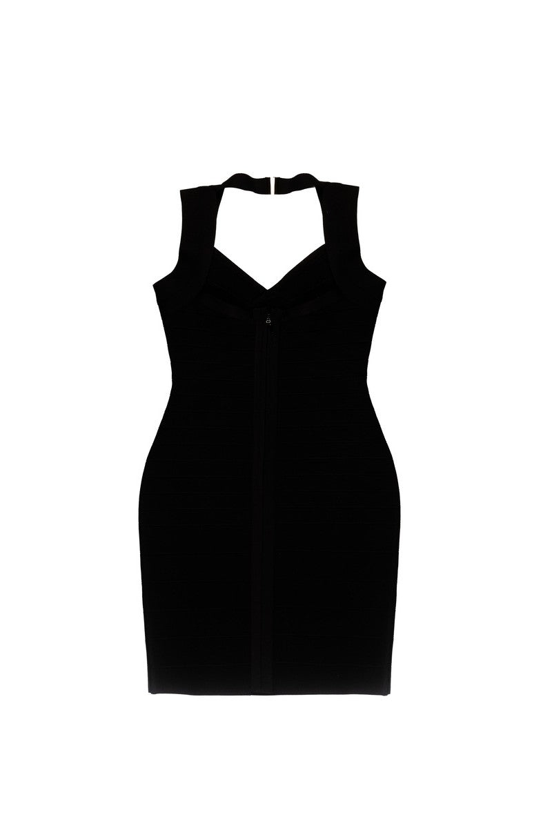 Halter Bandage Bodycon Mini Dress-Feelings Star