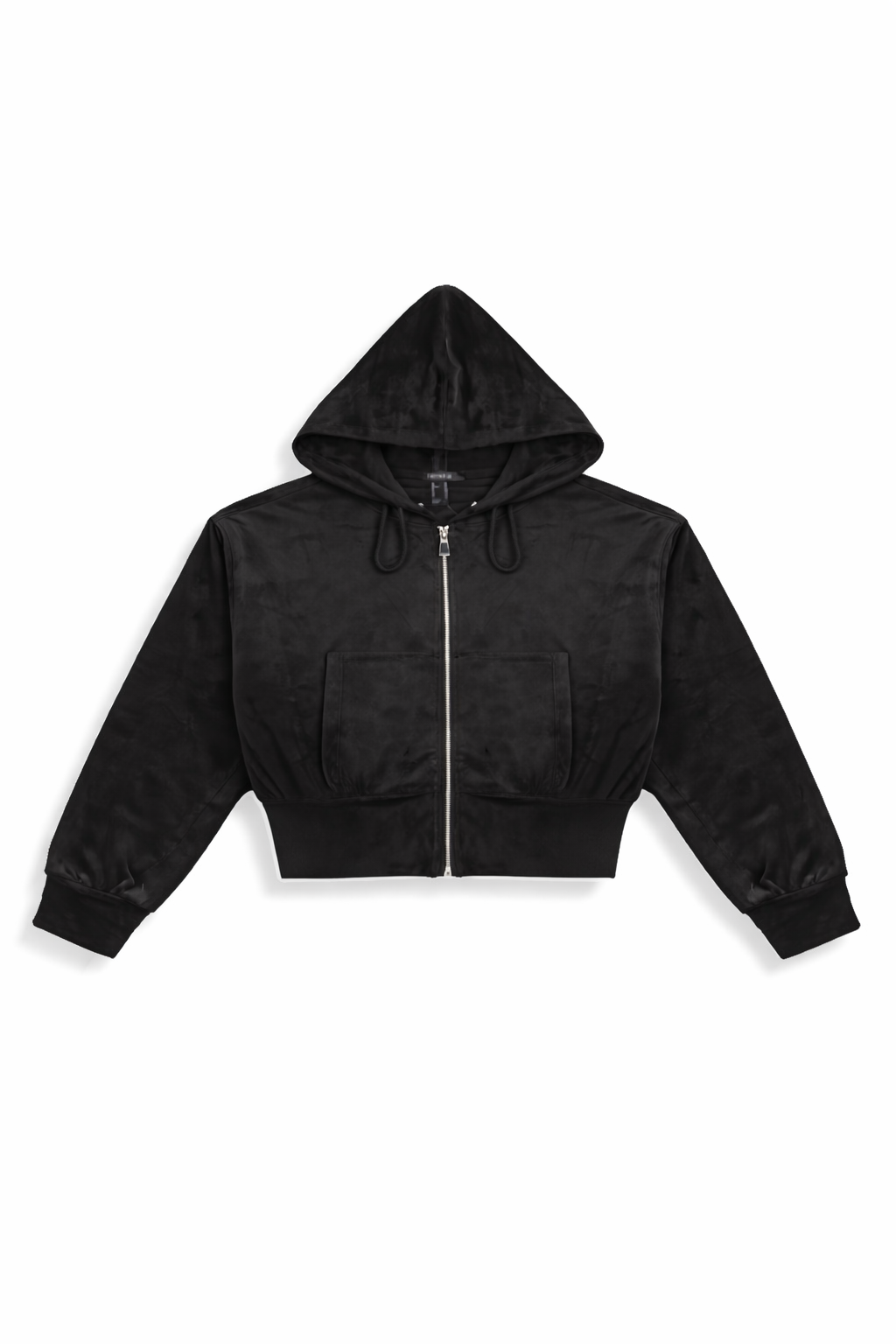 Velour Zip-Front Hoodie & Pant Set-Feelings Star