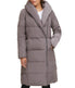 Asymmetrical Pillow Collar Down Coat Carbon-Feelings Star