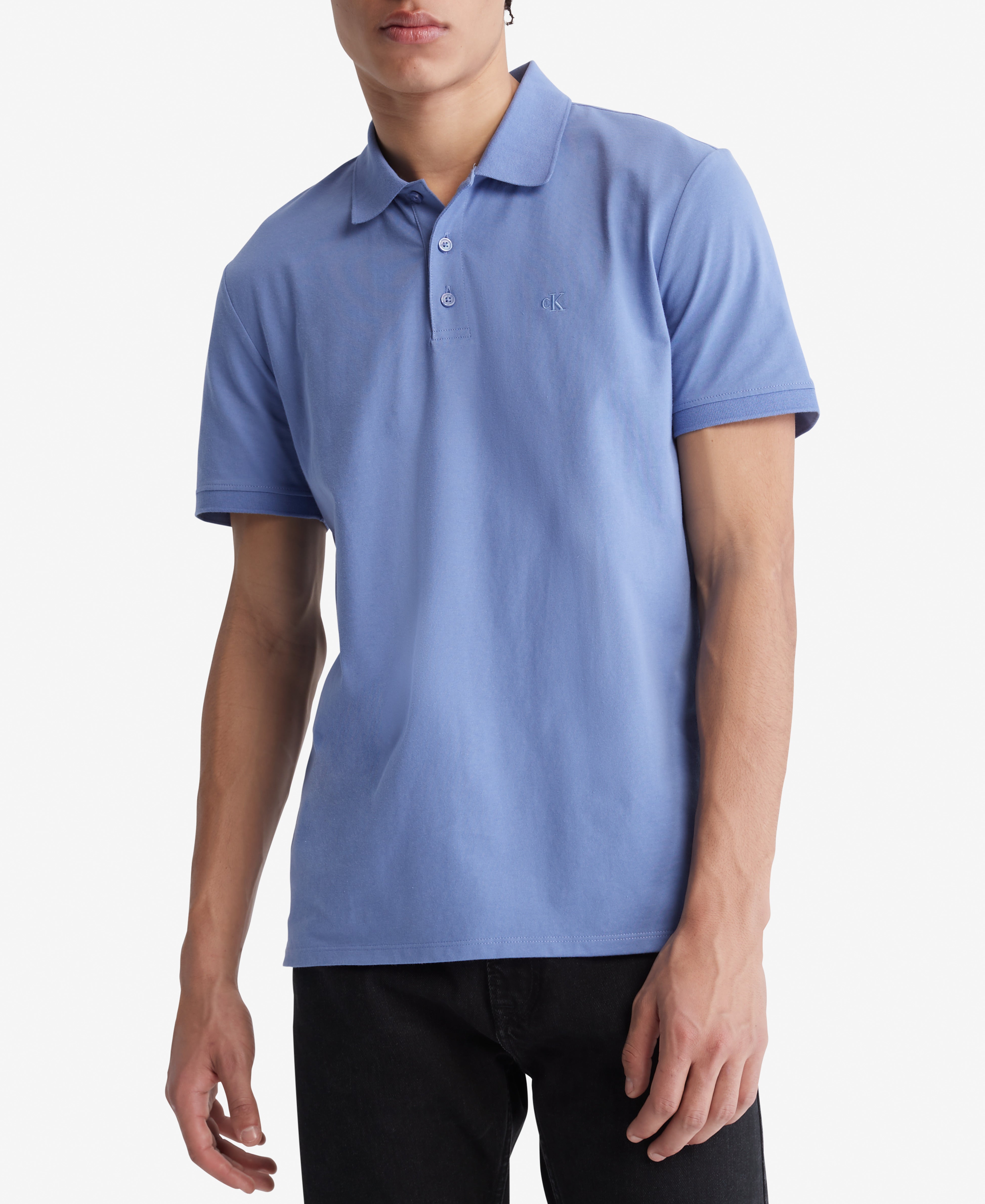 SS SMOOTH COTTON Solid Polo-Feelings Star
