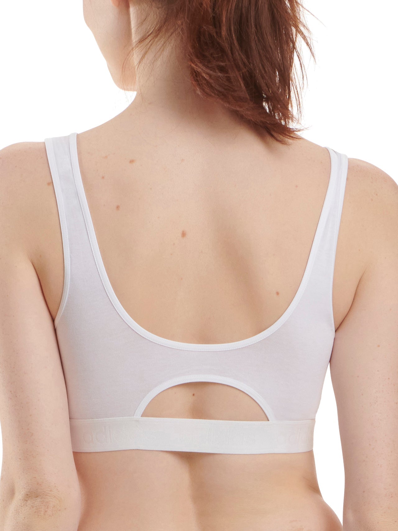 Cotton Solid Scoop Bralette-Feelings Star