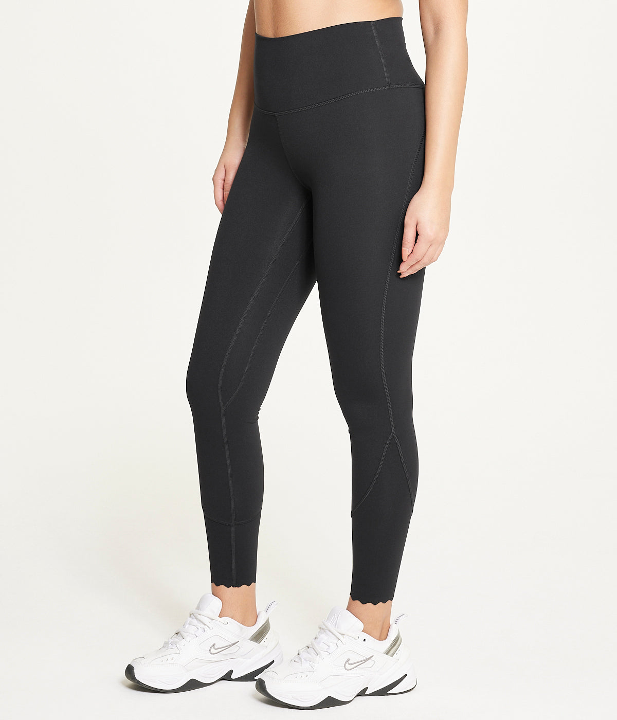 Core Scallop Hem Legging-Feelings Star