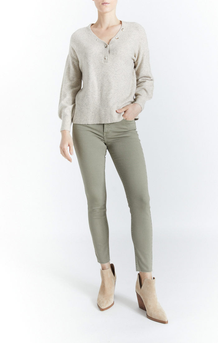 Button Neck Henley by Oat New York-Feelings Star