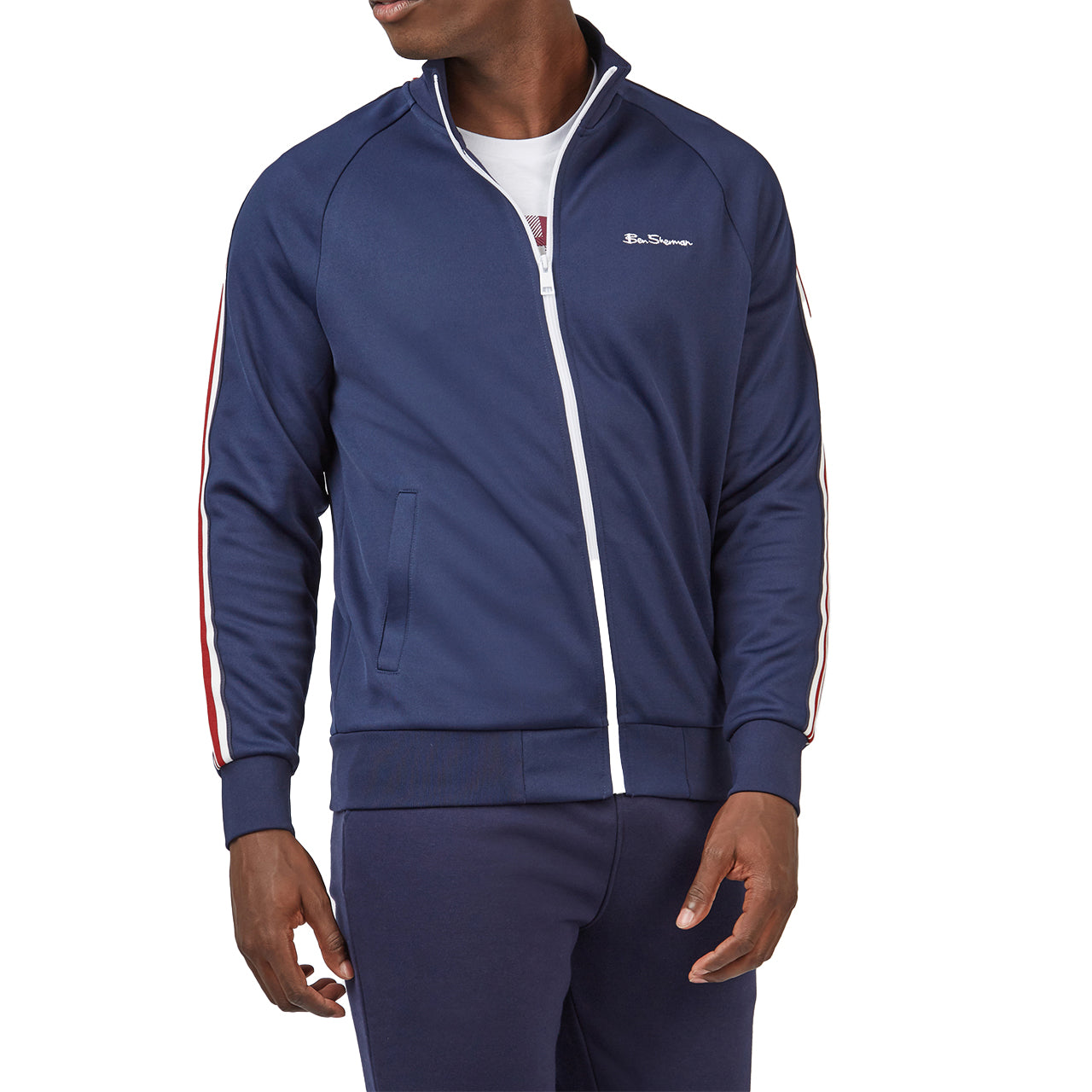 House Taped Track Jacket with Embroidered Logo-Feelings Star