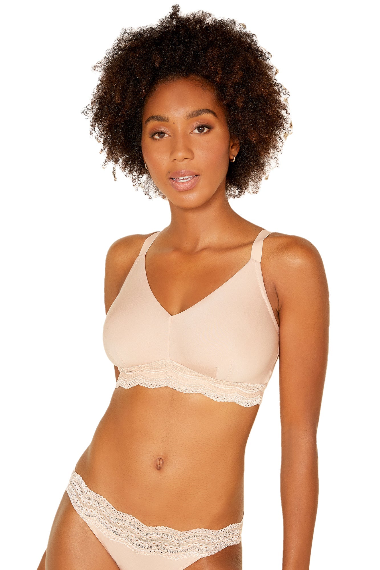 Ceylon Modal Curvy Bralette-Feelings Star