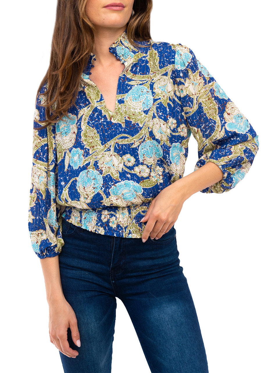 Alea Smocked Top-Feelings Star