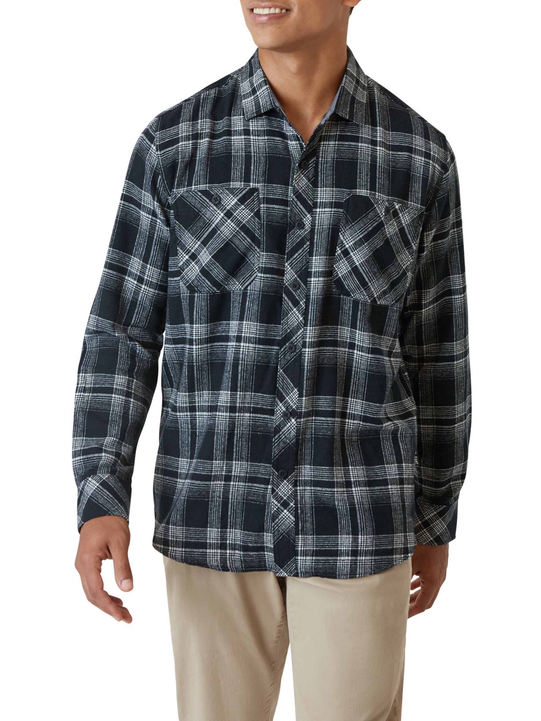 Calistoga Printed Flannel Shirt-Feelings Star