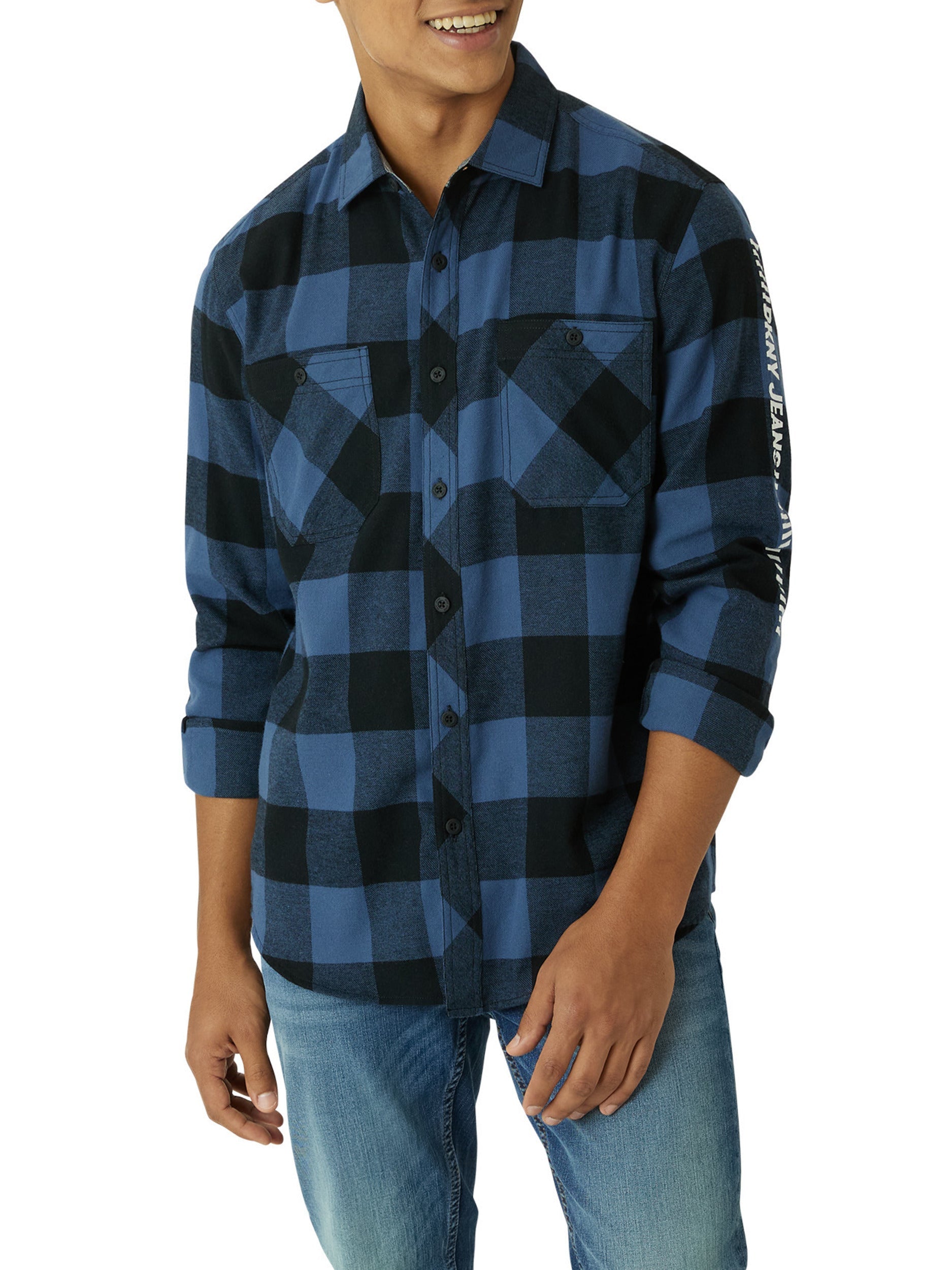 Calistoga Printed Flannel Shirt-Feelings Star
