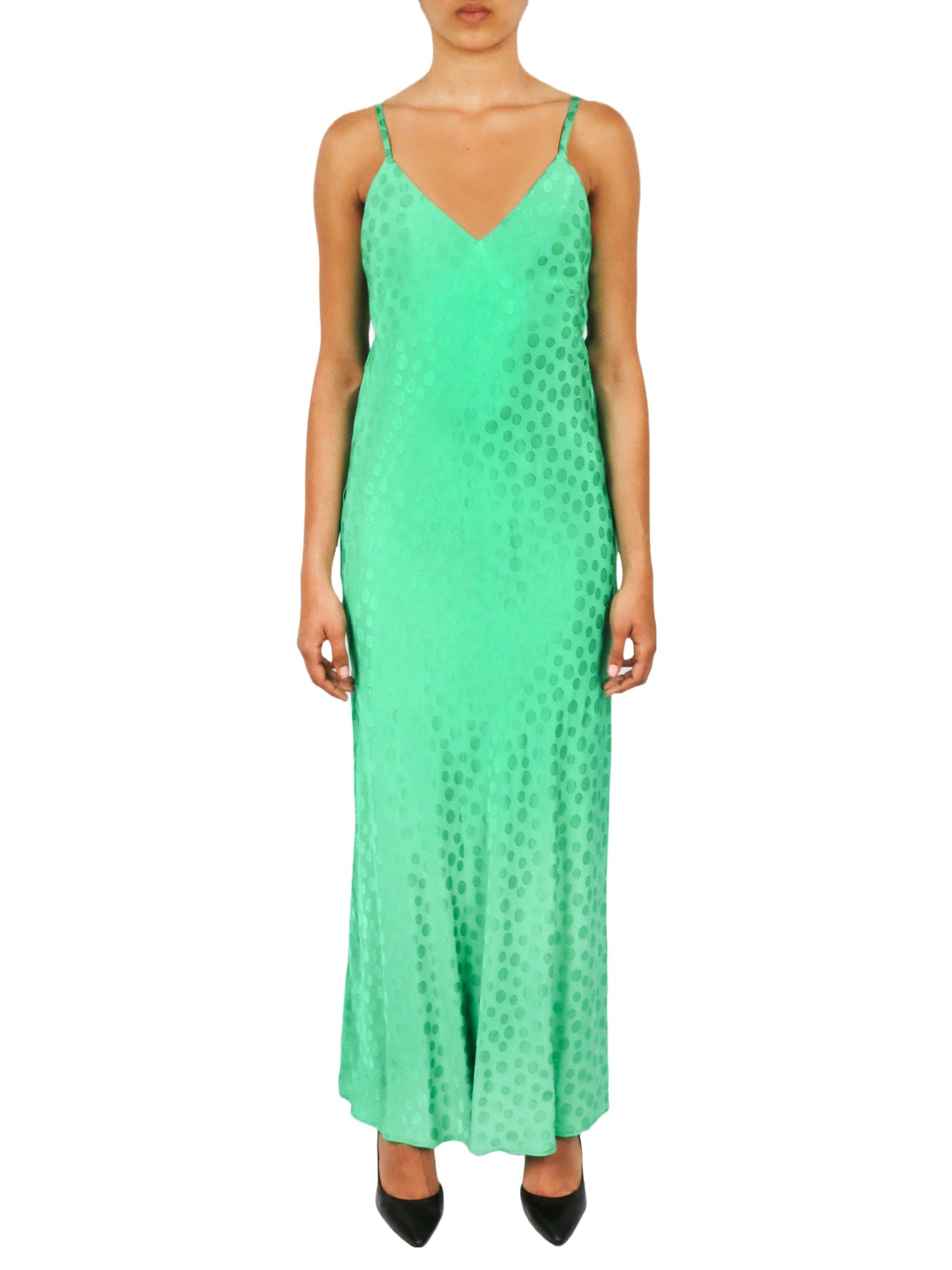 Tonal Patterned Charmeuse Dress-Feelings Star