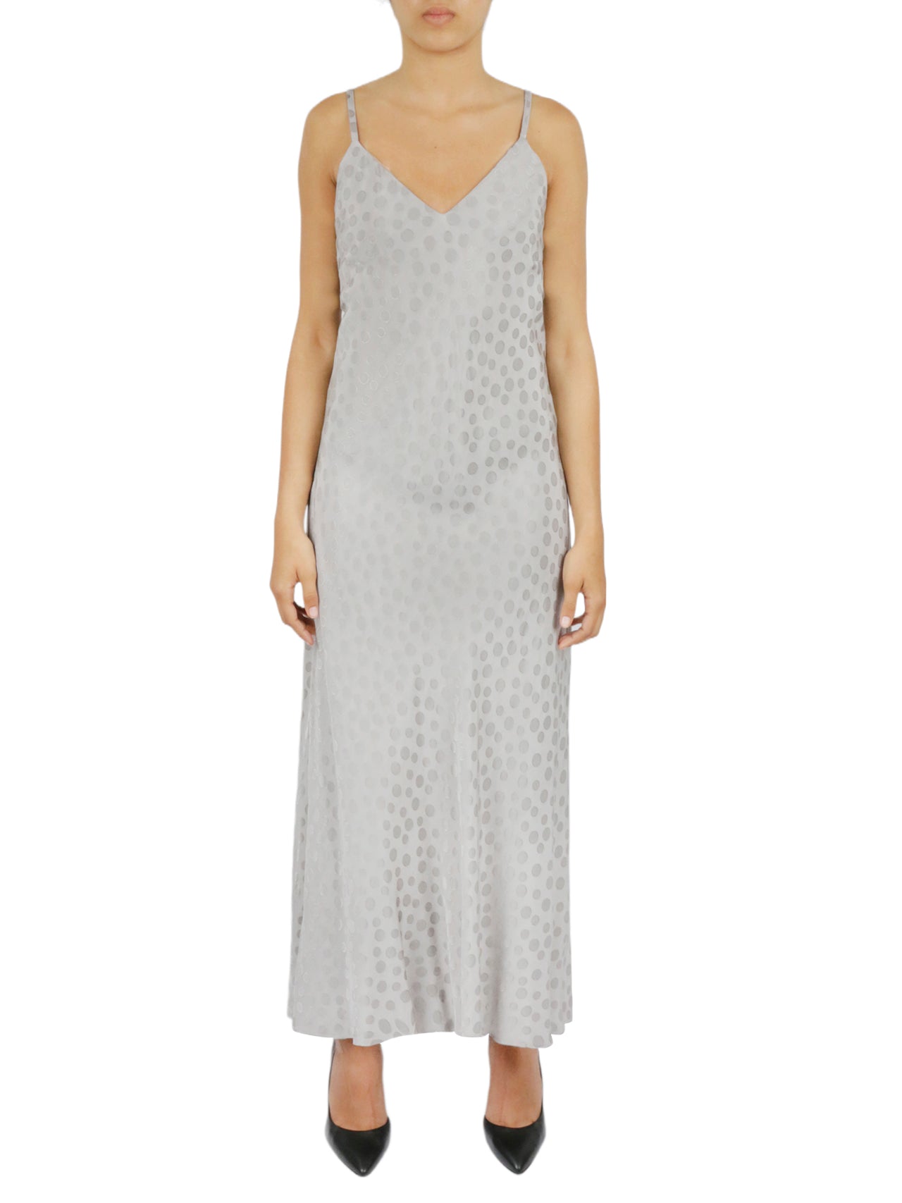 Tonal Patterned Charmeuse Dress-Feelings Star