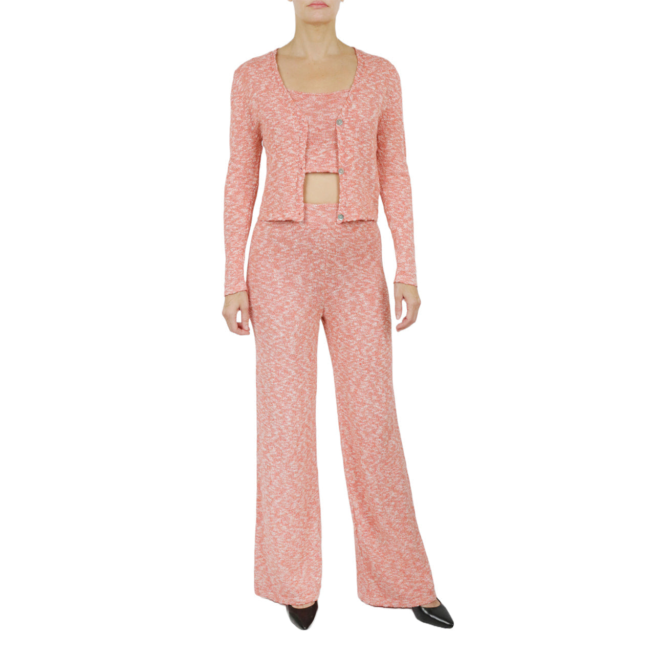 Space Dye Cropped Knit Layering Tank-Feelings Star