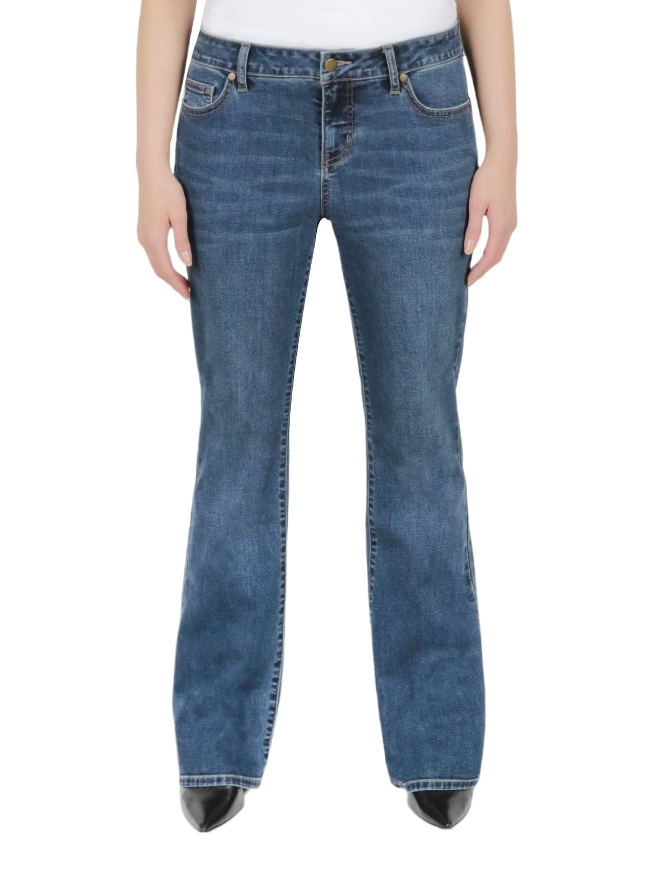 Plus Bootcut Jeans-Feelings Star
