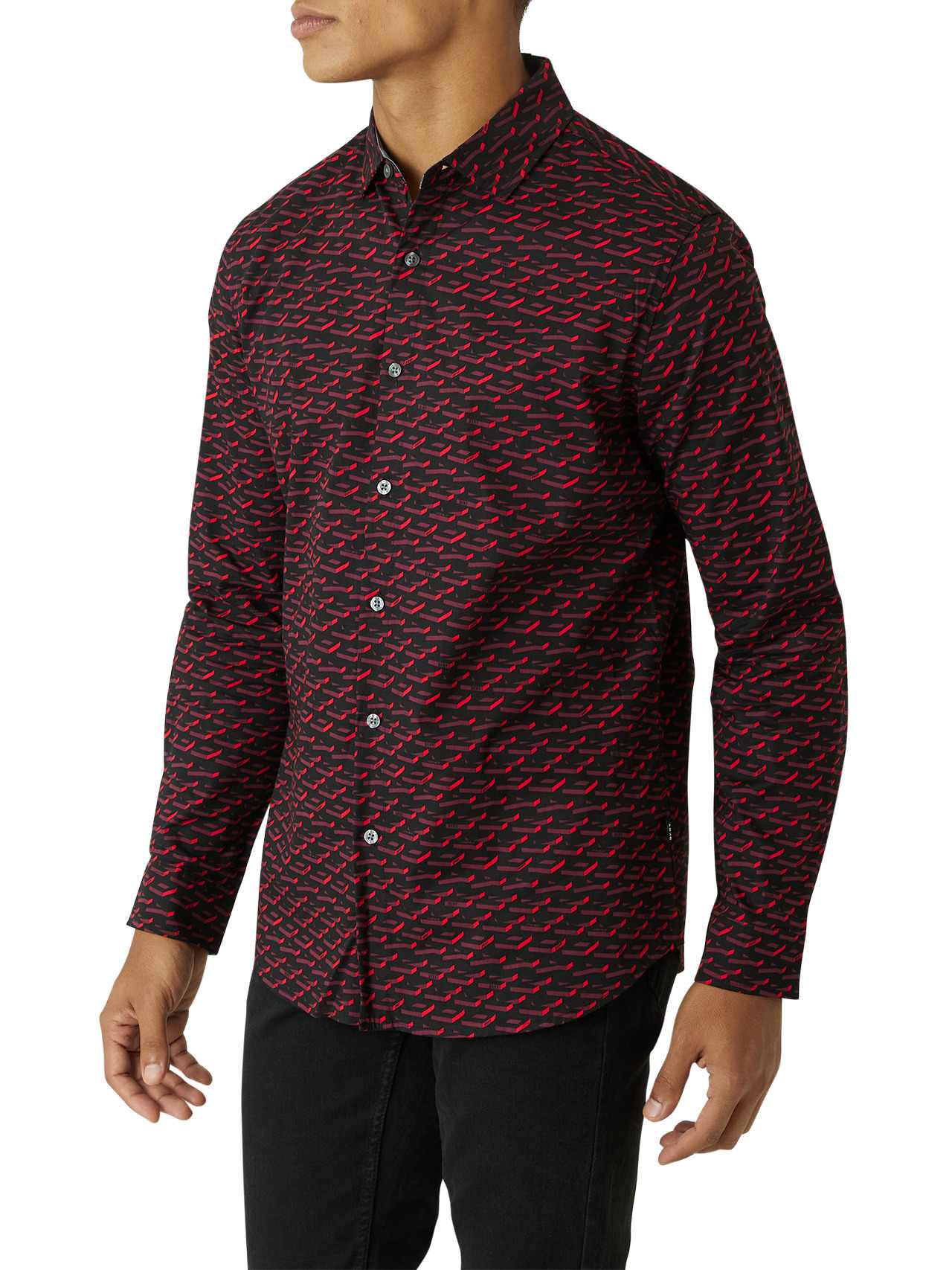 Burnett Long Sleeve Woven Shirt-Feelings Star