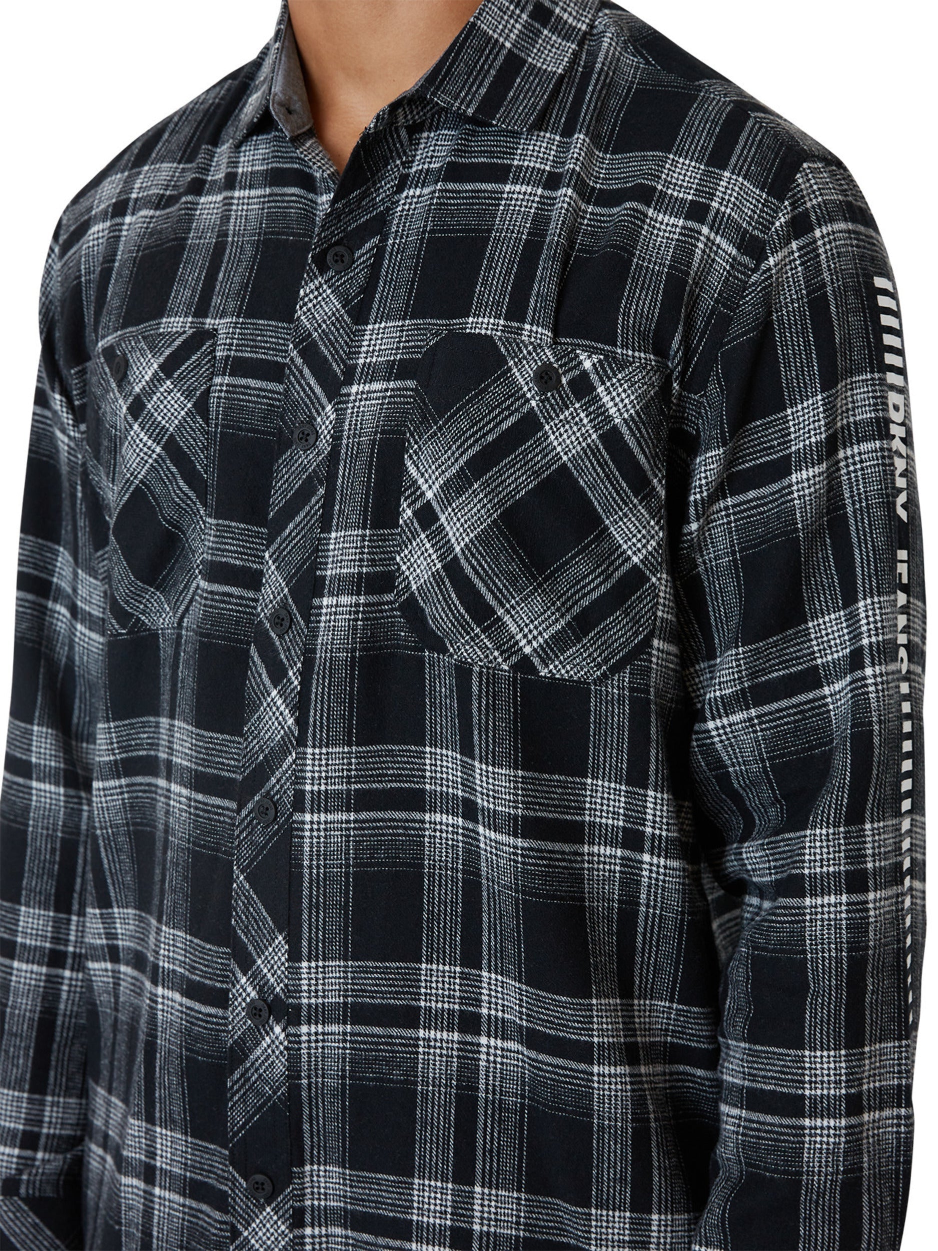 Calistoga Printed Flannel Shirt-Feelings Star
