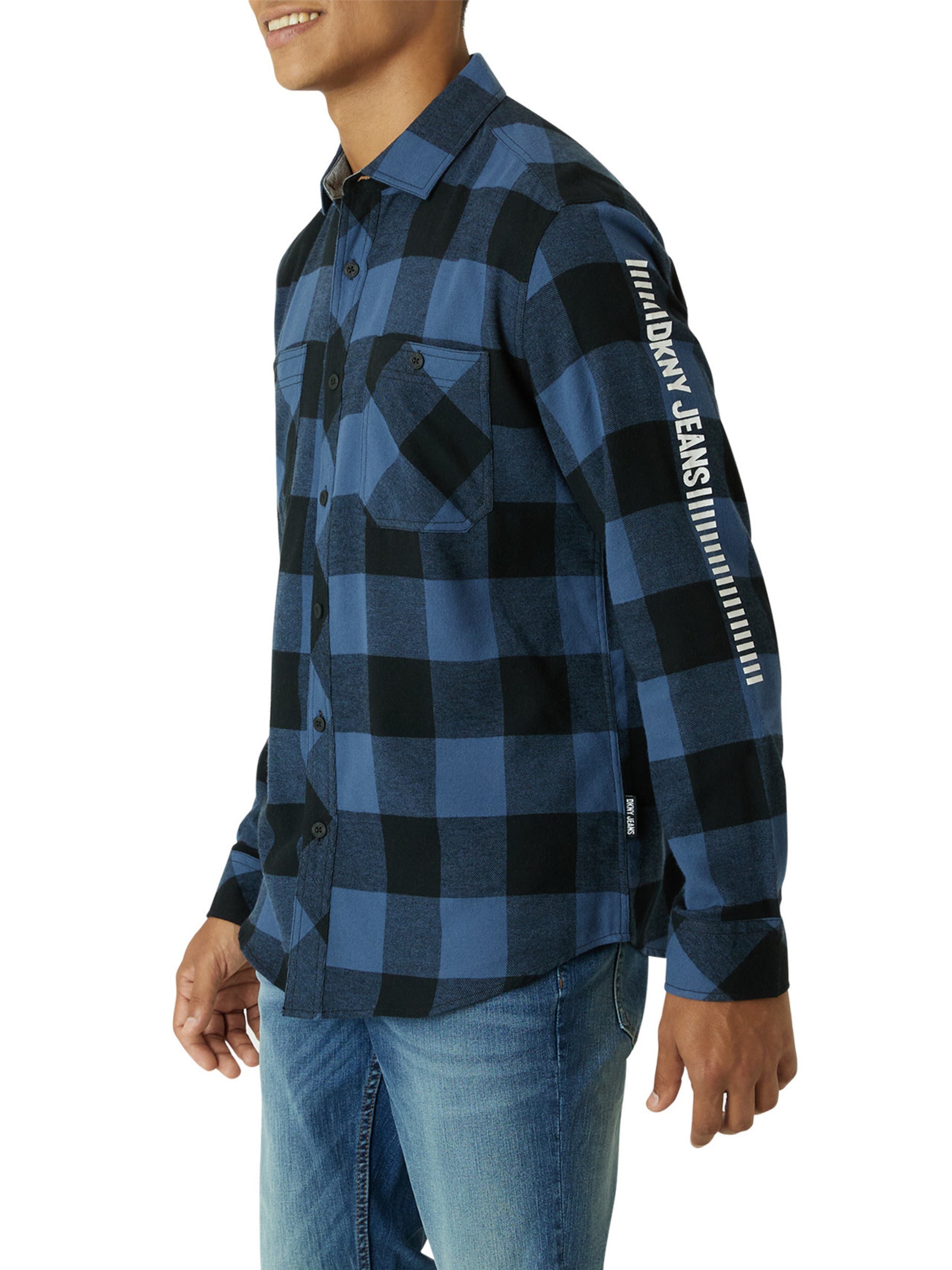 Calistoga Printed Flannel Shirt-Feelings Star