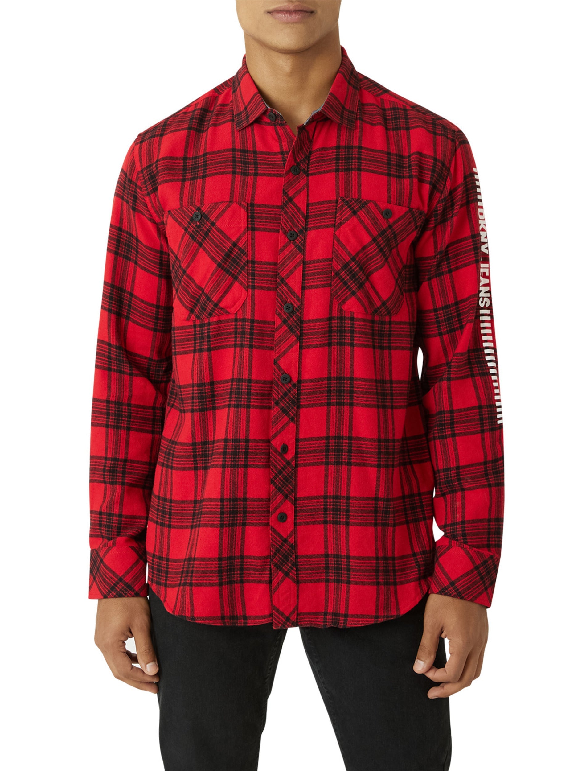 Calistoga Printed Flannel Shirt-Feelings Star