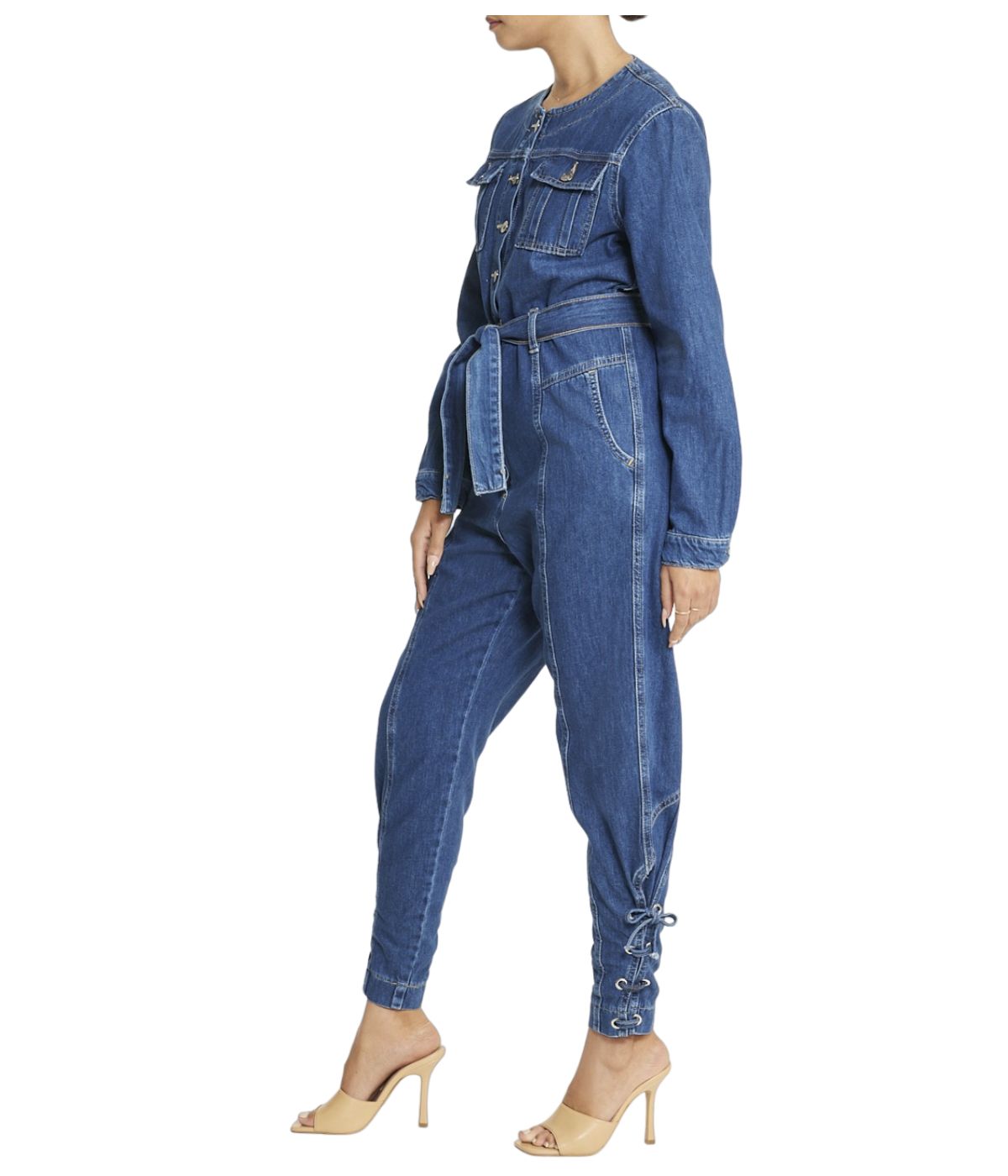 Denim Jumpsuit-Feelings Star