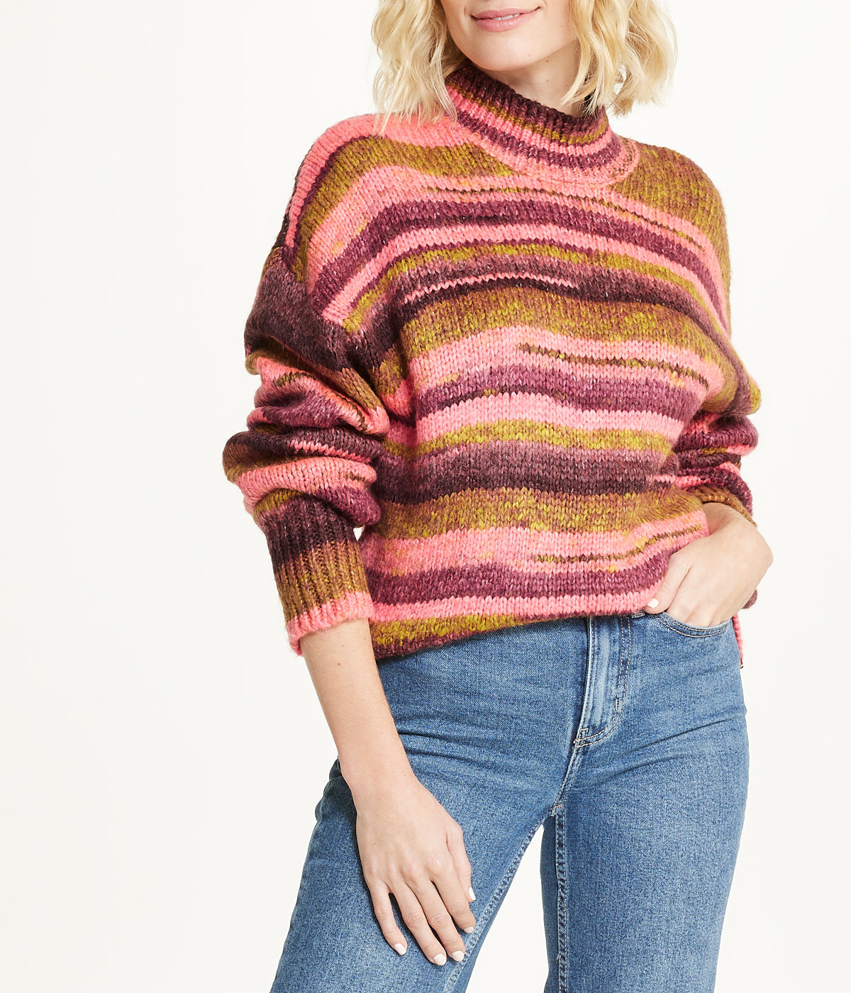 Stripe Sweater-Feelings Star