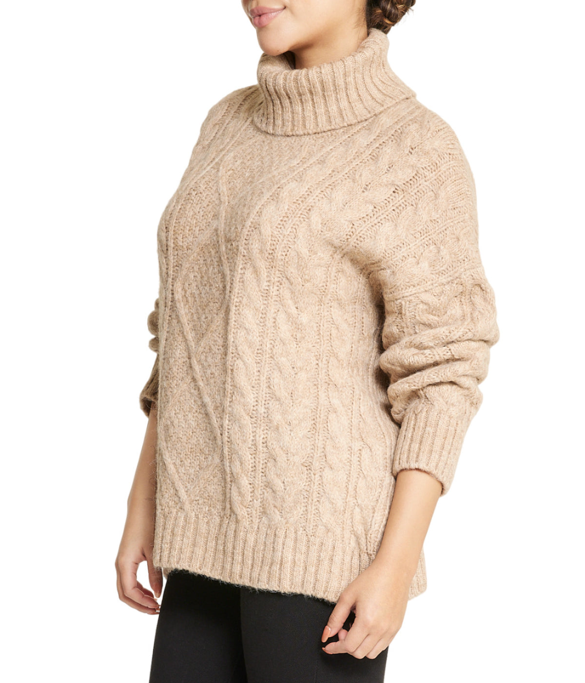 Cable Turtleneck Sweater-Feelings Star